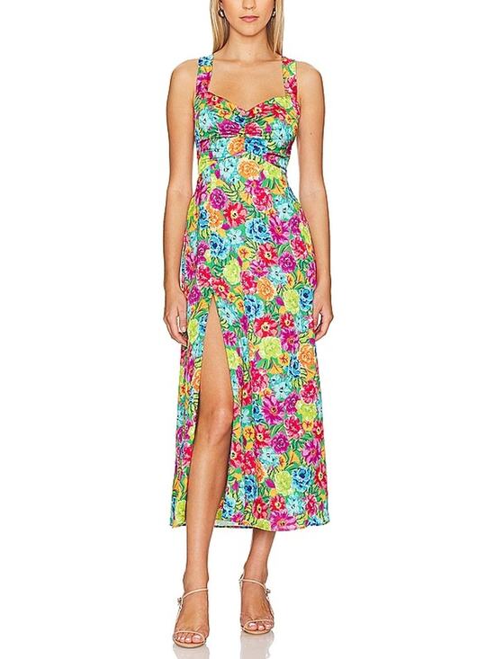 Show Me Your MuMu Dresses & Skirts - Show Me Your Mumu Vibrant Bright Floral Mina Dress Size M